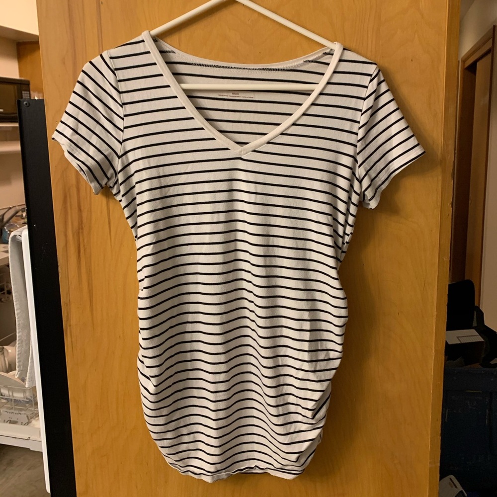 TWO Maternity Ruched V-Neck Tees